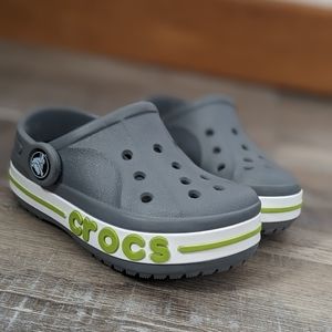 C7 grey/lime punch Crocs